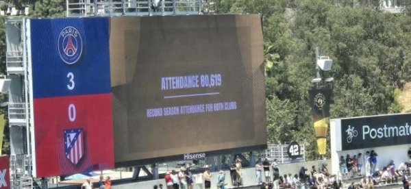 中银两融 壮观！巴黎圣日耳曼vs马竞比赛中，玫瑰碗体育场的观众玩起了人浪！来世俱杯 8万观众热情参与