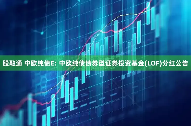 股融通 中欧纯债E: 中欧纯债债券型证券投资基金(LOF)分红公告